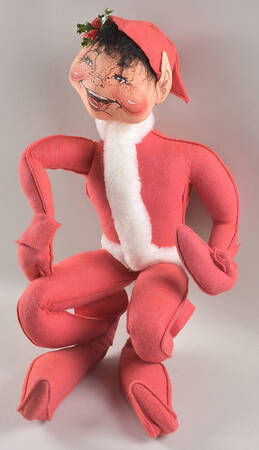 Elves & Gnomes Red Christmas Elf - No Box