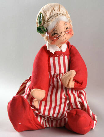 Santa and Mrs Santa Santa Cardholder-Stripes - No Box