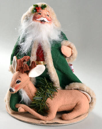Santa and Mrs Santa Woodland Santa And Reindeer - No Box