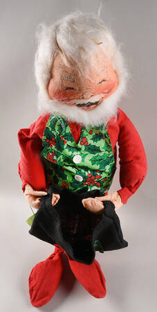 Santa and Mrs Santa Mr Santa-Holly Print/Cardholder - No Box