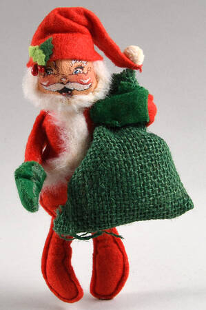 Santa and Mrs Santa Santa With Toy Bag - No Box
