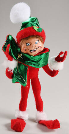Elves & Gnomes Red Holiday Twist Elf - No Box