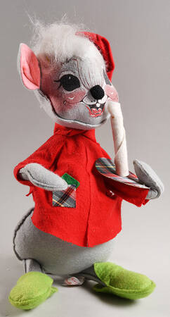 Christmas Mice Nightshirt Mouse With Candle - No Box