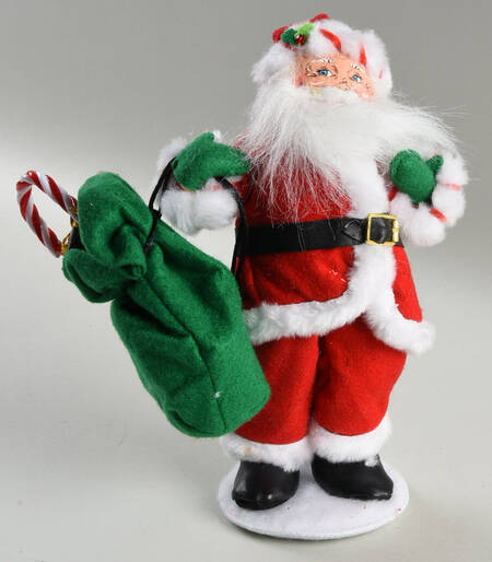 Santa and Mrs Santa Peppermint Twist Santa - No Box