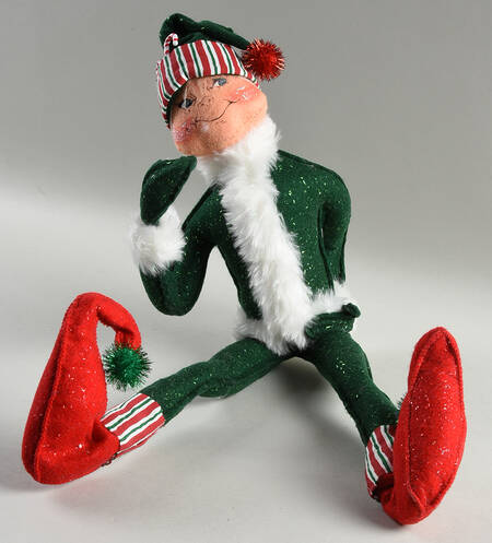 Elves & Gnomes Green Candystripe Elf - No Box 42