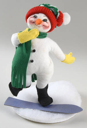 Annalee Christmas Doll Snowboard Snowman - Nb742, No Box