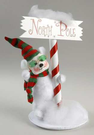 Annalee Christmas Doll North Pole Bear - No Box