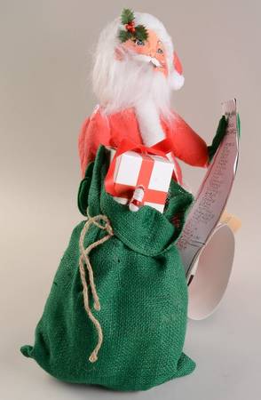 Santa and Mrs Santa Santa W/Gift List & Toy Bag - No Box