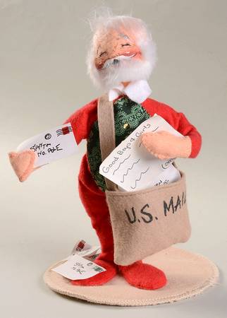 Santa and Mrs Santa Santa With Mailbag & Letters - No Box