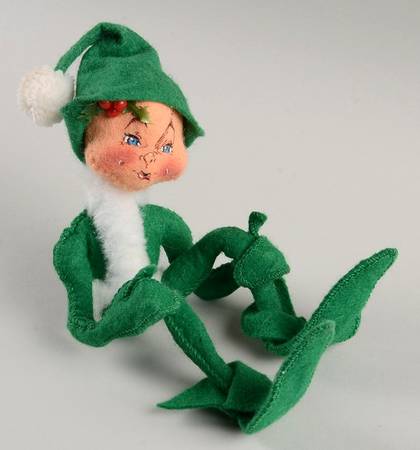 Elves & Gnomes Green Christmas Elf - No Box