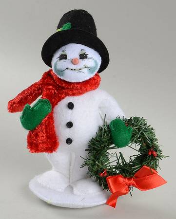 Annalee Christmas Doll Cozy Christmas Snowman - No Box