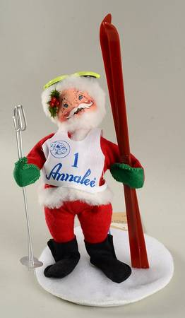 Santa and Mrs Santa Skiing Santa - No Box