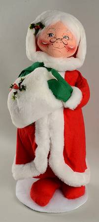 Santa and Mrs Santa Mrs Santa With Muff - No Box