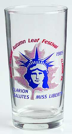Autumn Leaf Festival Glass Miss Liberty - No Box