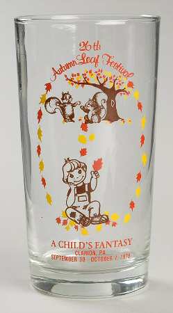 Autumn Leaf Festival Glass A Child's Fantasy - No Box