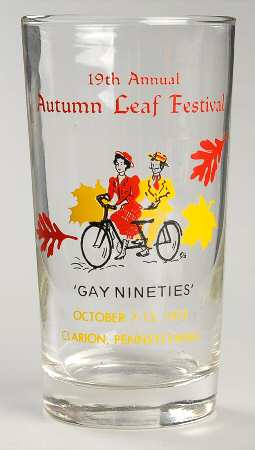 Autumn Leaf Festival Glass Gay Nineties - No Box