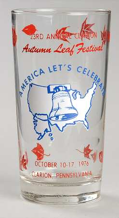Autumn Leaf Festival Glass America Let's Celebrate - No Box