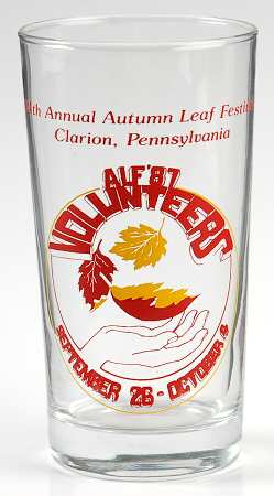 Autumn Leaf Festival Glass Volunteers - No Box