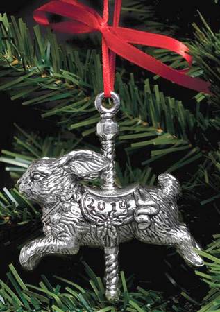 Bunny Ornament Bunny Carousel Ornament - Boxed