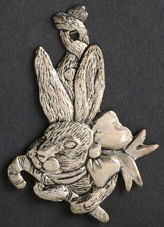 Bunny Ornament Bunny With Candy Cane - With Box