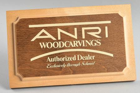 Advertising Signs Anri Woodcarvings - Wood Advertising Sign