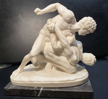 A Santini Sculptures Wrestlers - No Box