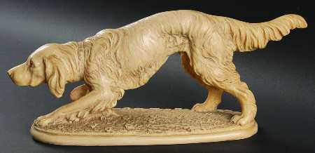 A Santini Sculptures Hunting Dog - No Box