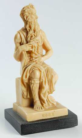 A Santini Sculptures Moses By Michaelangelo - No Box