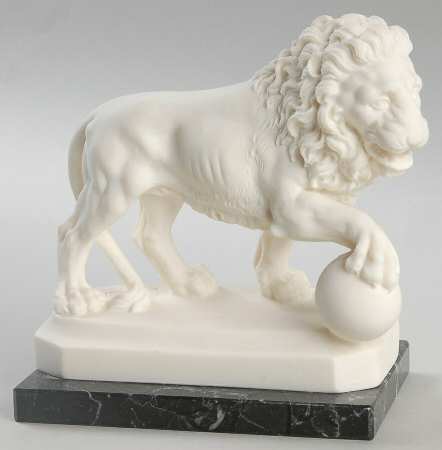 A Santini Sculptures Lion Of Florence-Right Paw - No Box