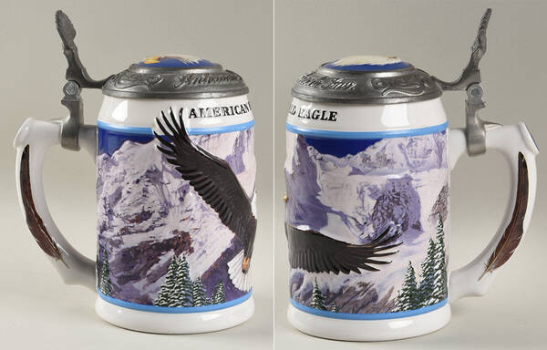 American Bald Eagle Winter Stein - Boxed