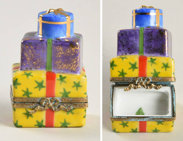 Artoria Limoges Boxes Stack Of Gifts - Boxed