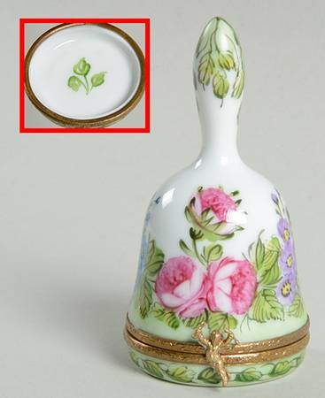 Artoria Limoges Boxes Flower Garden Bell - Boxed