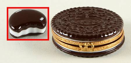 Artoria Limoges Boxes Oreo Cookie-2 Piece Set - Boxed