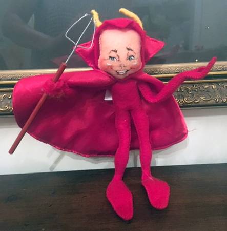 Annalee Halloween Dolls Devil Elf-Open Mouth - No Box