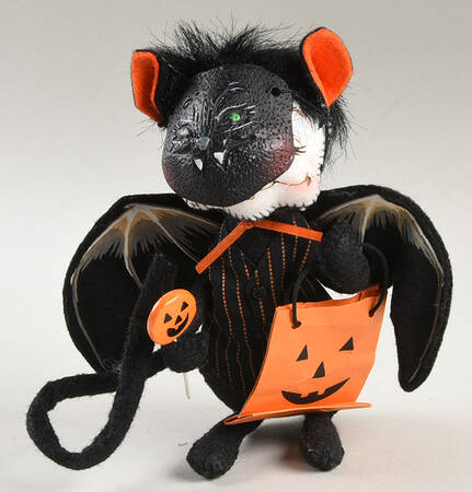 Halloween Mice Trick Or Treat Bat Mouse With Mask  - No Box