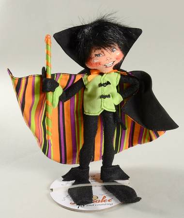 Annalee Halloween Dolls Sparkle Warlock Elf - No Box