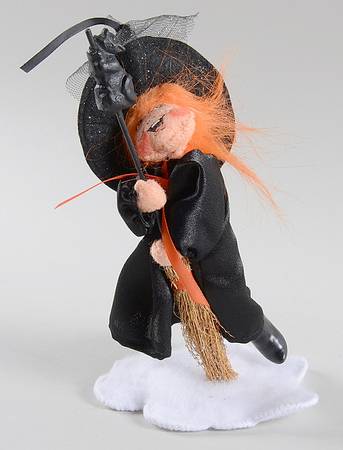 Annalee Halloween Dolls Flying Witch - No Box