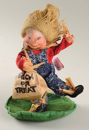 Annalee Halloween Dolls Scarecrow Kid - No Box