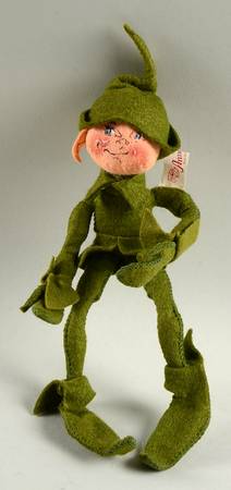 Annalee Halloween Dolls Fall Elf-Green - No Box