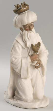 Nativity-White Magi King-Incense - No Box