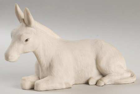Nativity-White Donkey - No Box