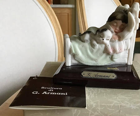 Little Treasures Boy Sleeping With Puppy - Boxed