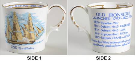 American Bicentennial Giftware Boston's 350th Anniversary Mug - No Box