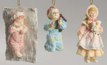 Yolanda Bello Ornament Christy,Mary Had Little Lamb,Johnny - Boxed