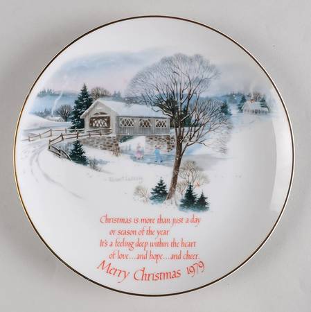 Christmas Plates Christmas 1979 - Boxed