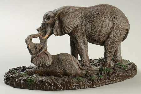 Wildlife Mother Elephant/Baby - No Box