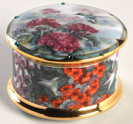Lena Liu's Gems of Nature The White Eared Hummingbird - Boxed