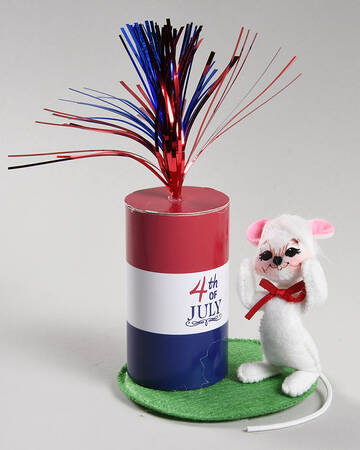 Patriotic Mice 4th Of July Firecracker Mouse - No Box