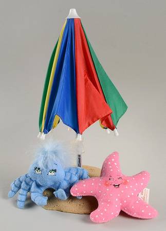 Annalee Dolls Beach Buddies With Umbrella - No Box 42