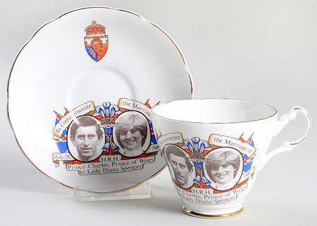Royalty Commemoratives Charles & Diana Wedding Cup & Saucer - No Box